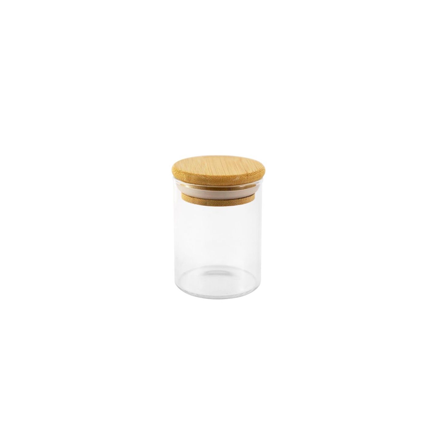 Wholesale Carton of 96 Glass Herb & Spice Jar with Bamboo Lid - 100ml