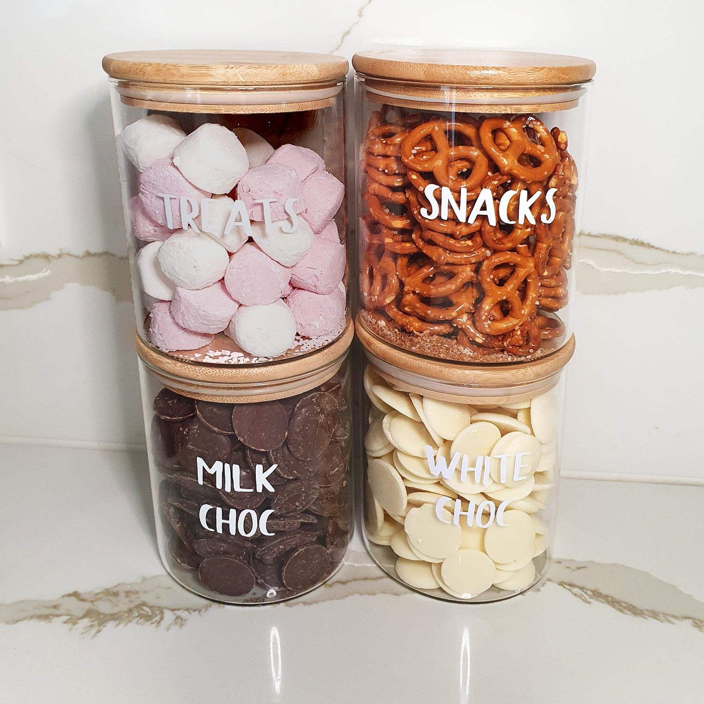 Wholesale Carton of 36 x 1L Glass Jar with Bamboo Lid