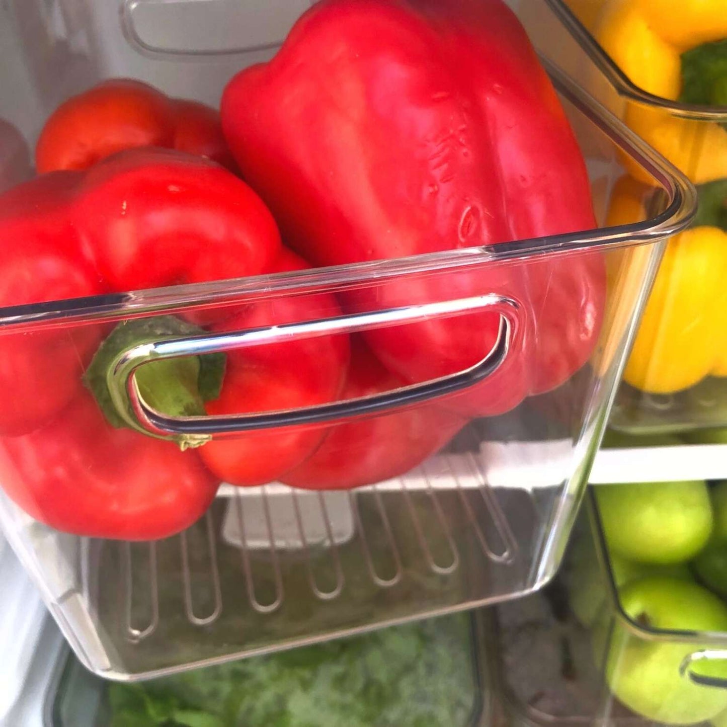 Large Clear Acrylic Storage Tub with Handle