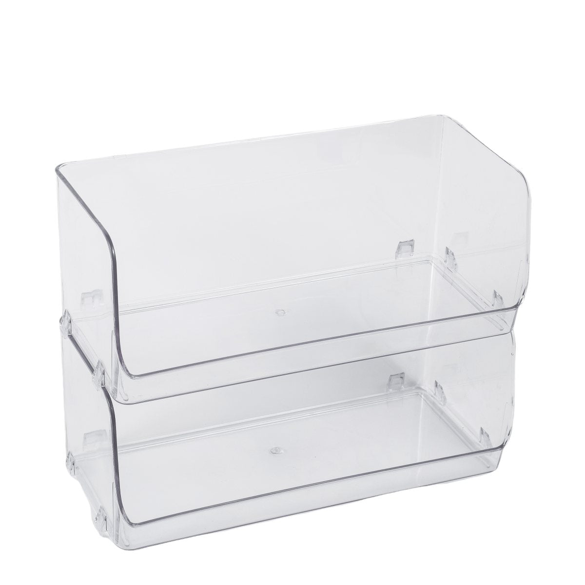 Large U-Shape Clear Acrylic Stackable Tub