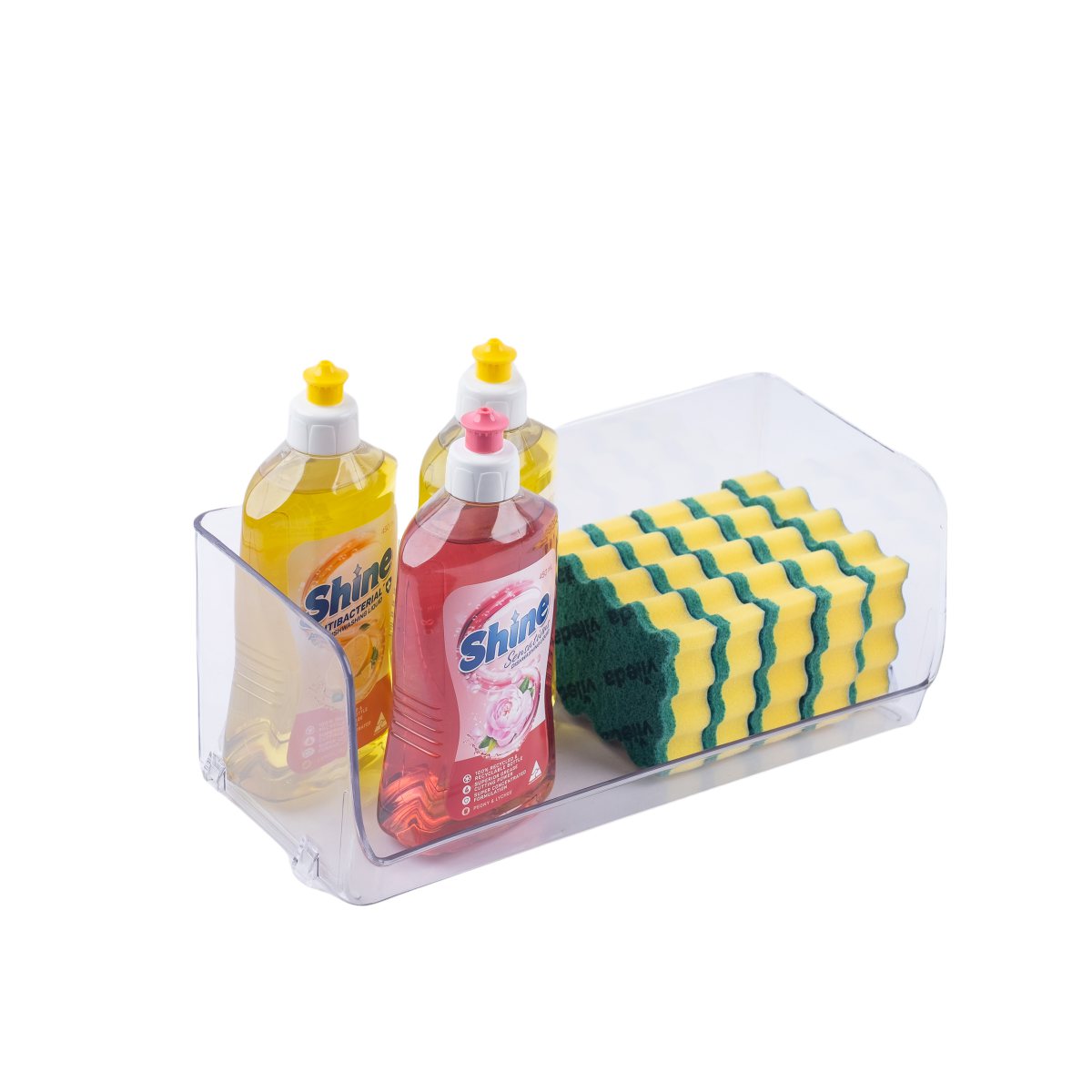 Large U-Shape Clear Acrylic Stackable Tub