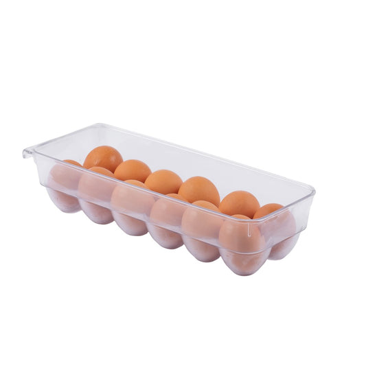 Clear Acrylic 12 Egg Storage Container with Lid
