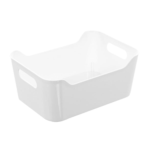 White Dipped Storage Tub - Medium