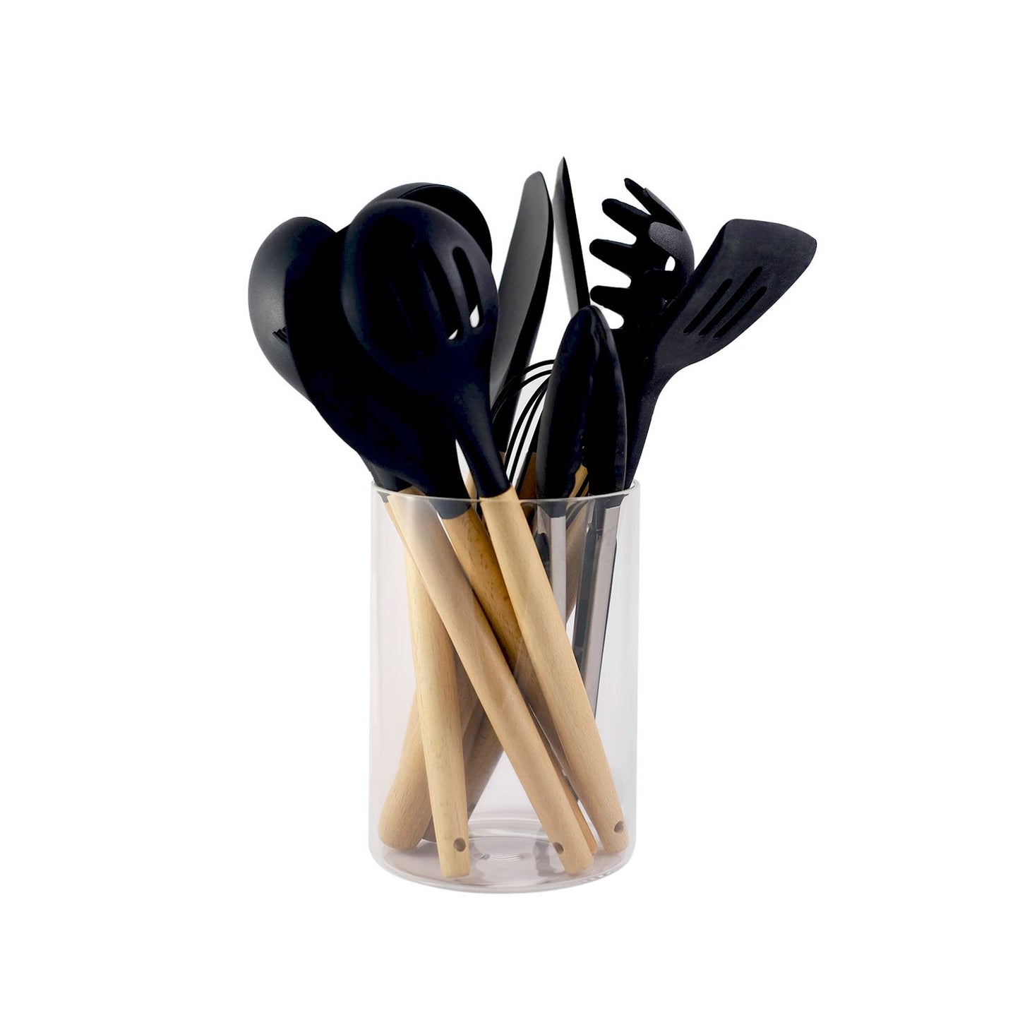 Black 11pcs Silicone Utensil Set