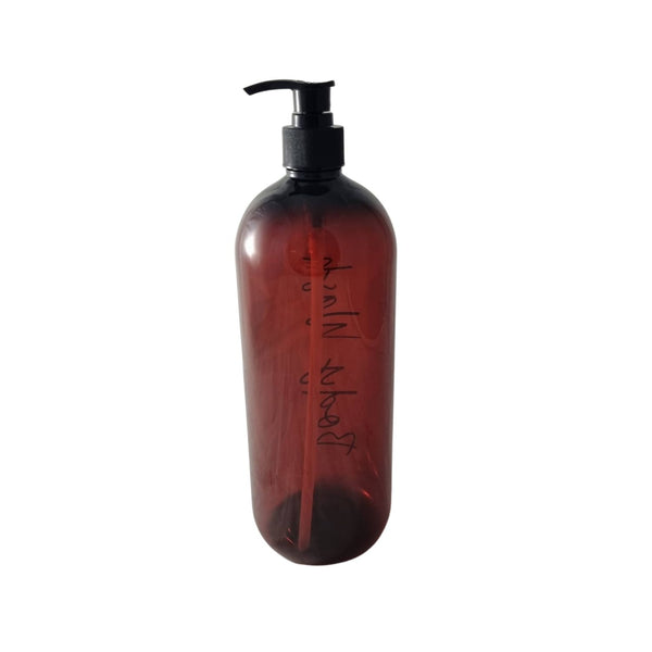 1L Amber Pump Bottle