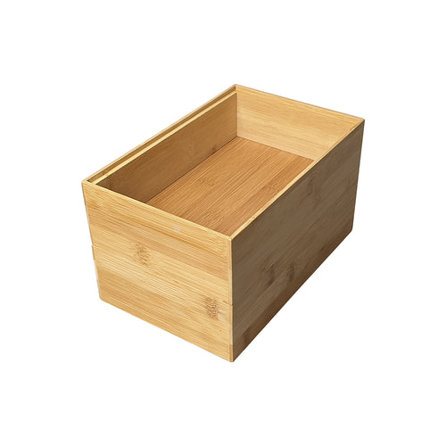 Stackable Rectangular Bamboo Storage Box