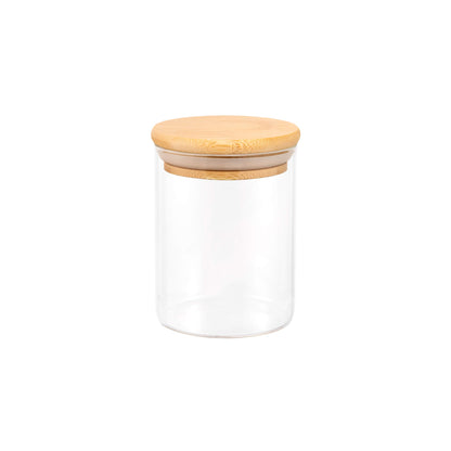 Large Glass Herb & Spice Jar with Bamboo Lid - 250ml