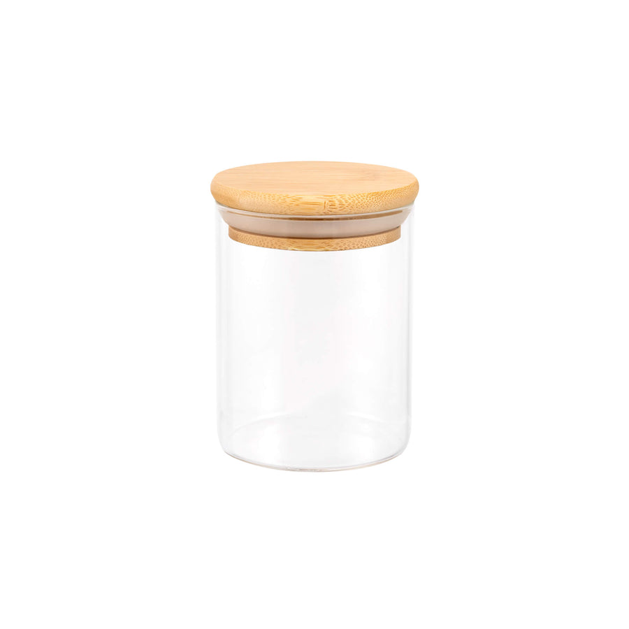 Large Glass Herb & Spice Jar with Bamboo Lid - 250ml