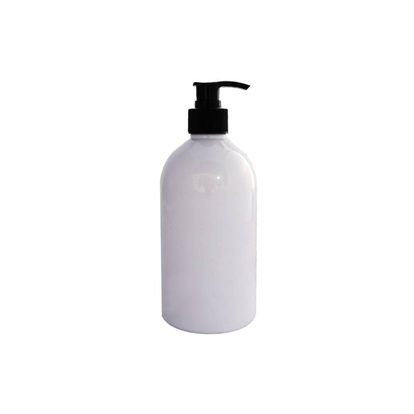 Medium Bathroom White Singular Pump Bottle - 500ml