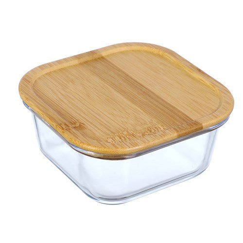 520ml Glass Food Storage Container with Bamboo Lid