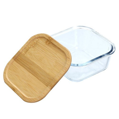 520ml Glass Food Storage Container with Bamboo Lid