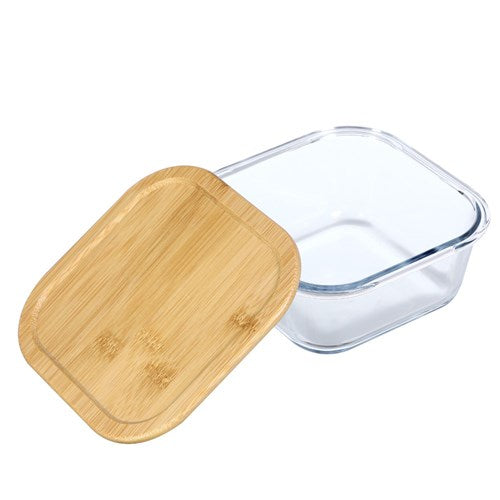 750ml Glass Food Storage Container with Bamboo Lid
