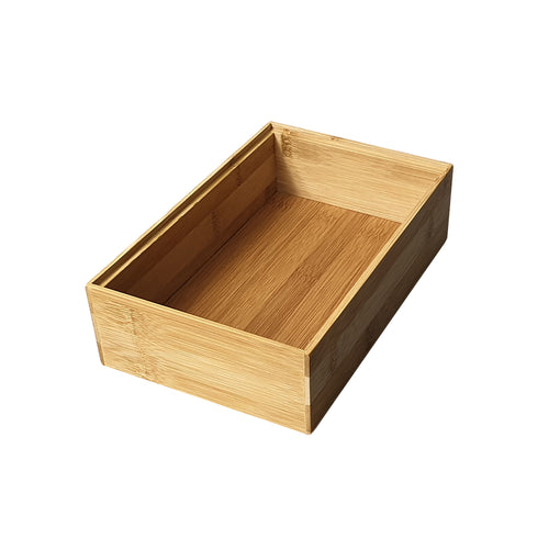 Stackable Rectangular Bamboo Storage Box – Refined Living