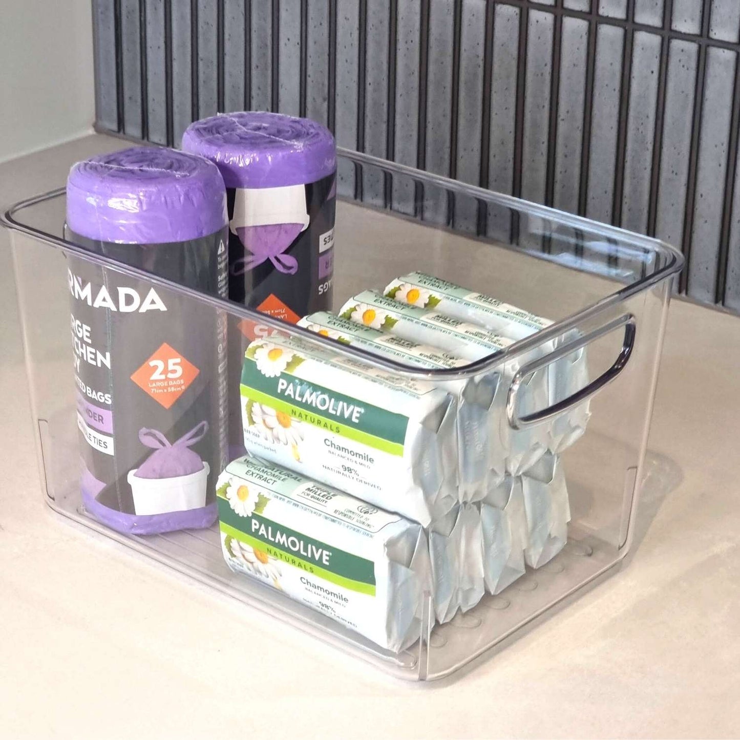 Medium Clear Acrylic Storage Tub