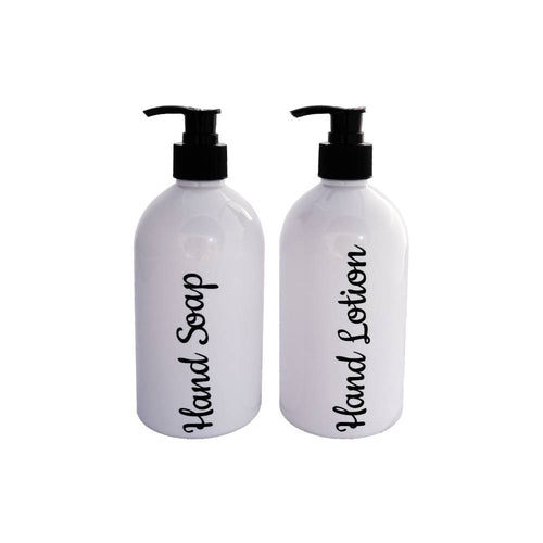 Hand Soap & Lotion Duo Pack White Bottle - 500ml