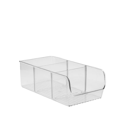 3 Compartment Clear Acrylic Tub