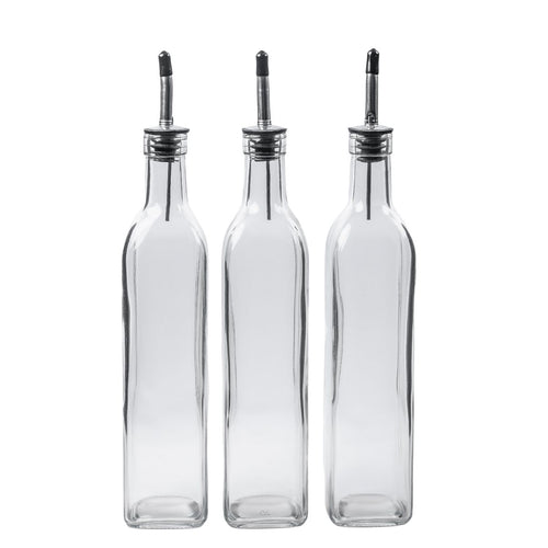 Glass Oil Bottle Trio - 500ml