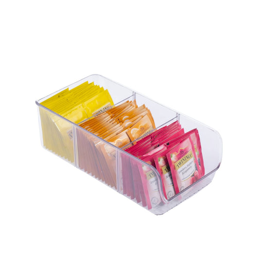 3 Compartment Clear Acrylic Tub