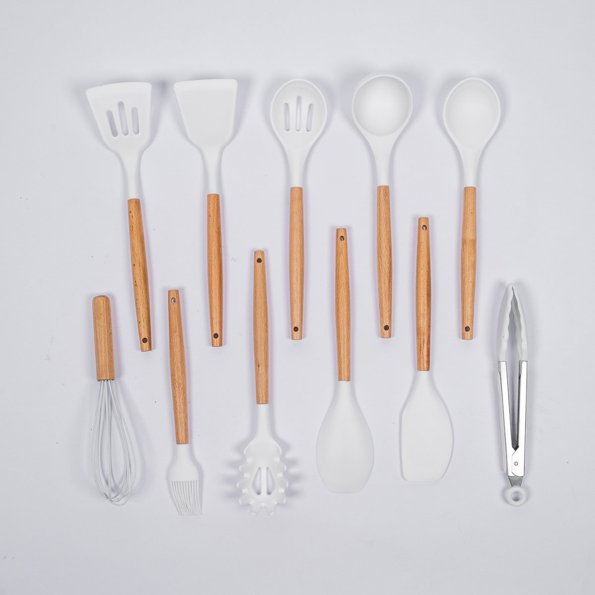 White 11pcs Utensil Set