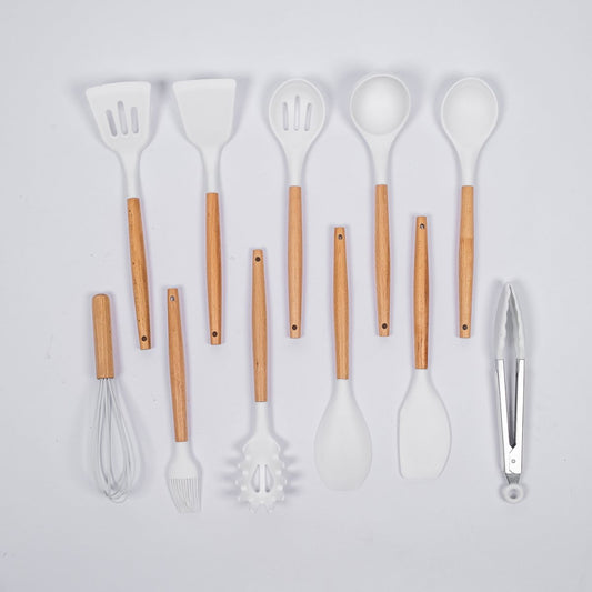 White 11pcs Utensil Set