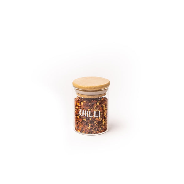 Baby Glass Herb & Spice Jar with Bamboo Lid - 100ml